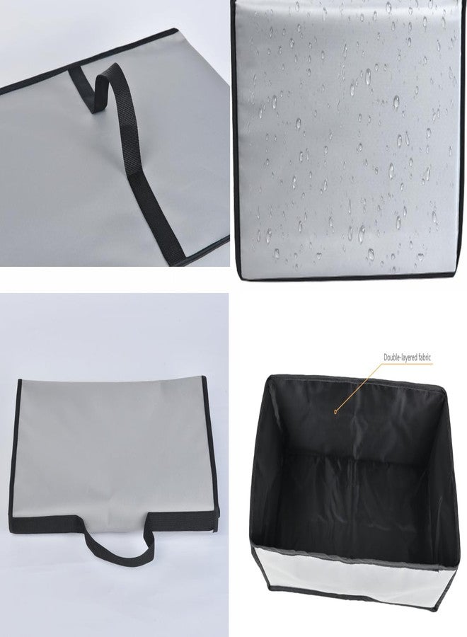 AF-WAN Heavy-Duty Dust Cover Compatible with Cuisinart Griddler GR-4NP1, GR-5BP1, GR-11, GR-6S | Waterproof, Bite-Resistant, Foldable Protector with Handles (Gray) - Image 4