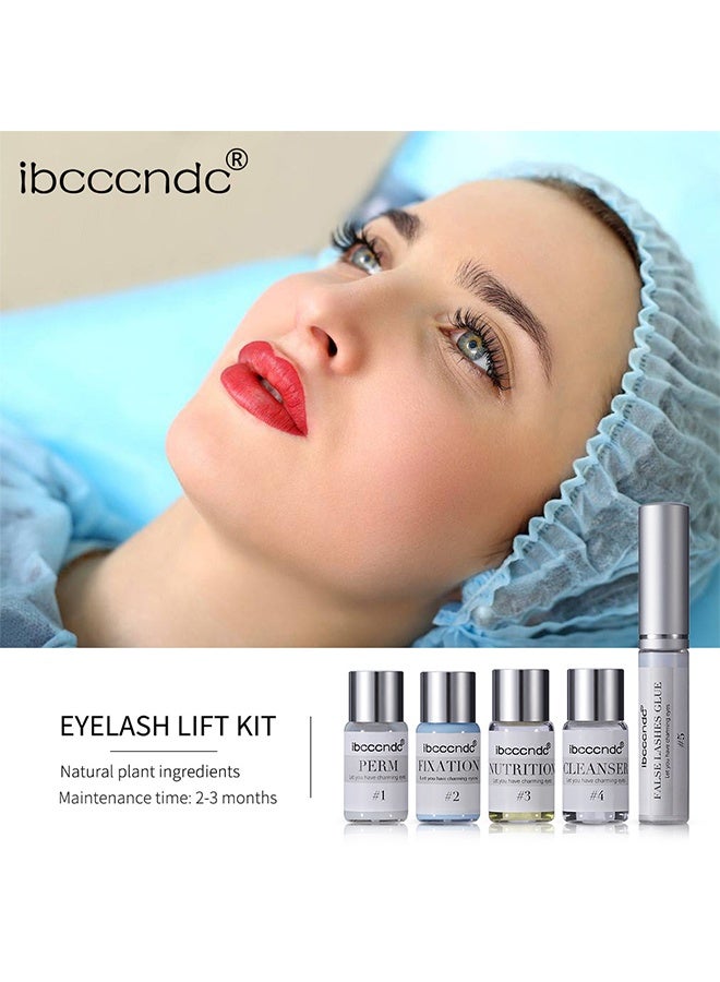 ibcccndc Eyelash Lifting, 7 Pieces Lash Lifting Kit Set Eyelash Perm Kit Long Lasting Curl Home & Professional Use Lash Lift Kit & Safe Perming Wave Semi Permanent Curling Professional Quality - Image 2