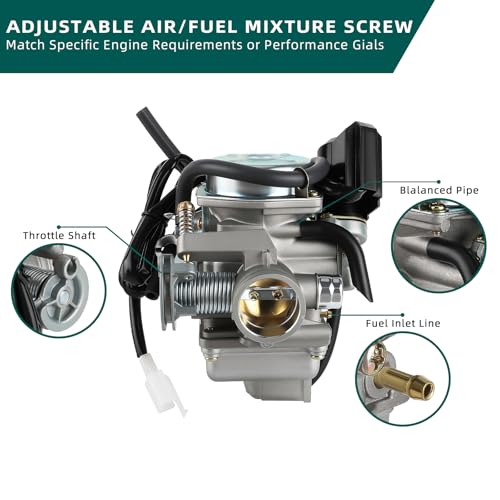 AUTOKAY GY6 150 cc Carburetor Carb Scooter Go Kart Howhit Go Cart 26mm 4 stroke 150cc Carb - Image 2