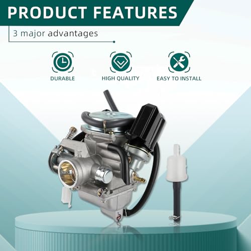 AUTOKAY GY6 150 cc Carburetor Carb Scooter Go Kart Howhit Go Cart 26mm 4 stroke 150cc Carb - Image 4