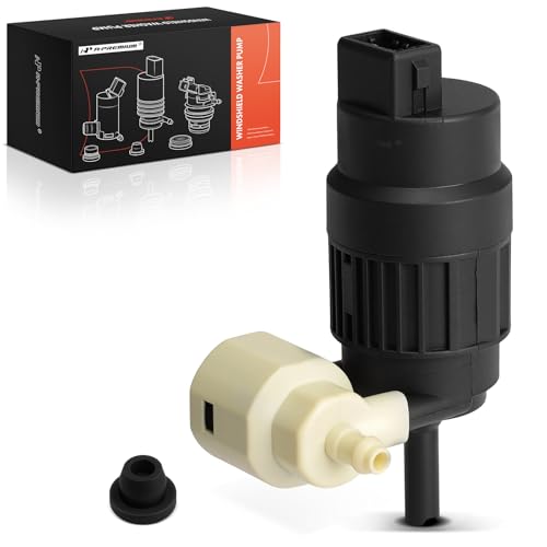 A-Premium Windshield Washer Pump Compatible with Chevrolet Equinox & Volkswagen Passat, Golf, GTI, e-Golf, EuroVan & Jeep Renegade & Fiat 500, 500X, 500L & Suzuki XL7 & Saturn & Pontiac & Ram - Image 1