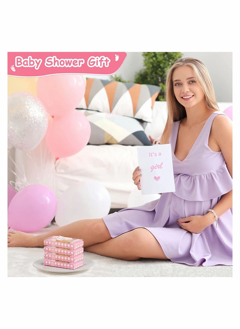 Excefore 6 Pieces Bottle Opener Baby Shower Favor For Guest, Cute Baby Shower Souvenirs with Baby Footprints Neutral Baby Shower Decoration Gender Reveal Party Supplies for Boy Girl (Pink)  - Image 4