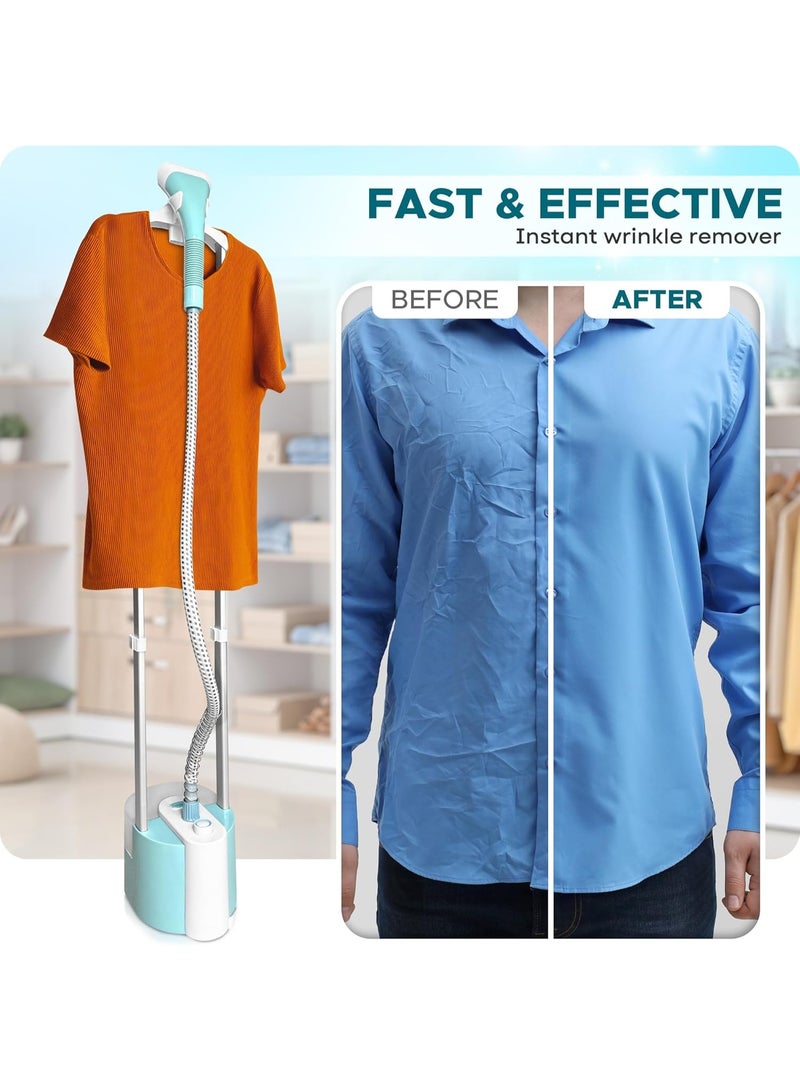 Empire Standing Garment Steamer for Clothes 2000-Watt, 32g/min Steam with Hanger Rack, Fast Heat-Up with 2 Steam Modes, 1.8L Water Tank, Full Size Clothes Steamer with Vertical Ironing Board - Image 3