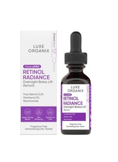 LUXE ORGANIX Retinol rdiance overnight botox lift serum 
