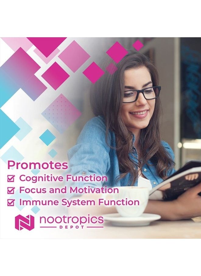 Nootropics Depot - Sabroxy® Tablets | 500mg | 30 Count | Minimum 10% Oroxylin-A | Oroxylum indicum | May Help Promote Focus & Motivation | May Help Promote Cognitive Function - Image 1