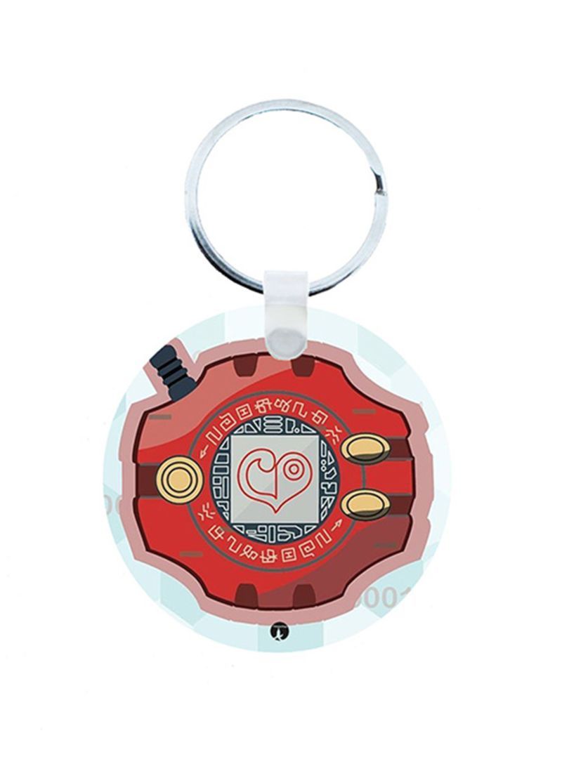 The Digimon Anime Wooden Keychain