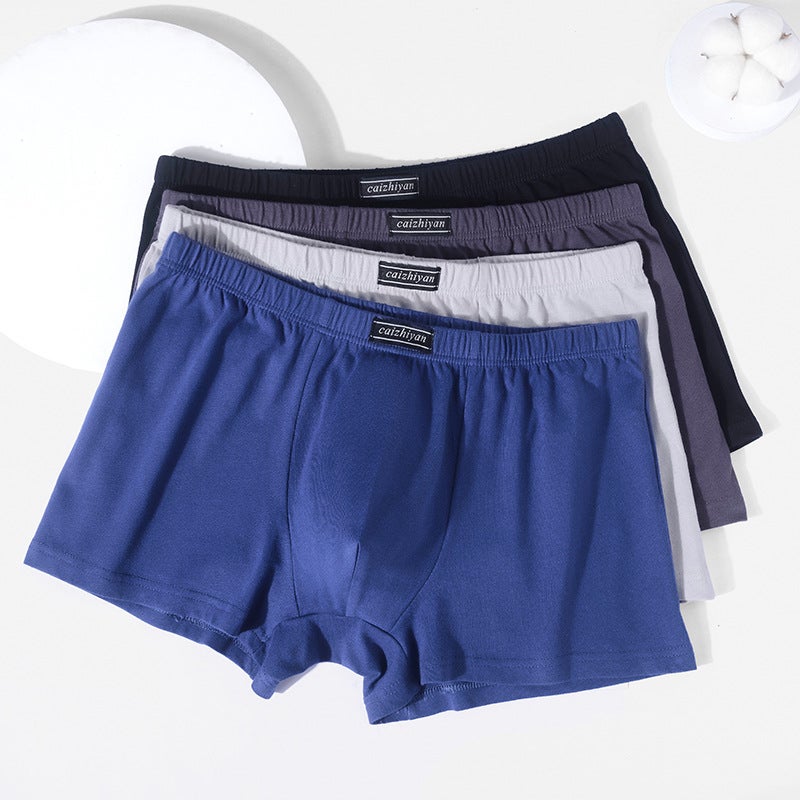 Middle-Aged And Elderly Large Size Pure Cotton Underwear Men'S Loose Summer Men'S Boxer Briefs Plus Fat Large Size Underwear - Image 2