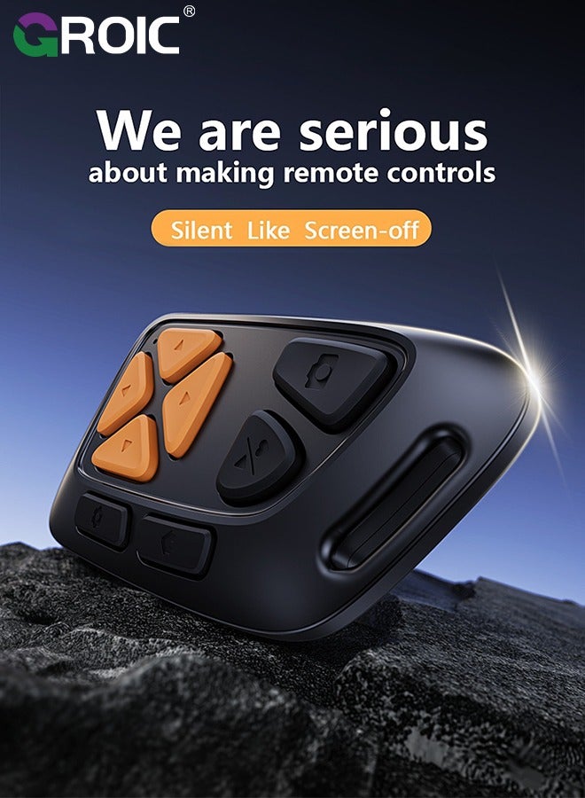 GROIC Wireless Camera Remote Shutter for Smartphones, Wireless Phone Camera Remote Control Compatible with iPhone/Android Cell Phone, Create Amazing Photos and Selfies, Wrist Strap Included - Image 2