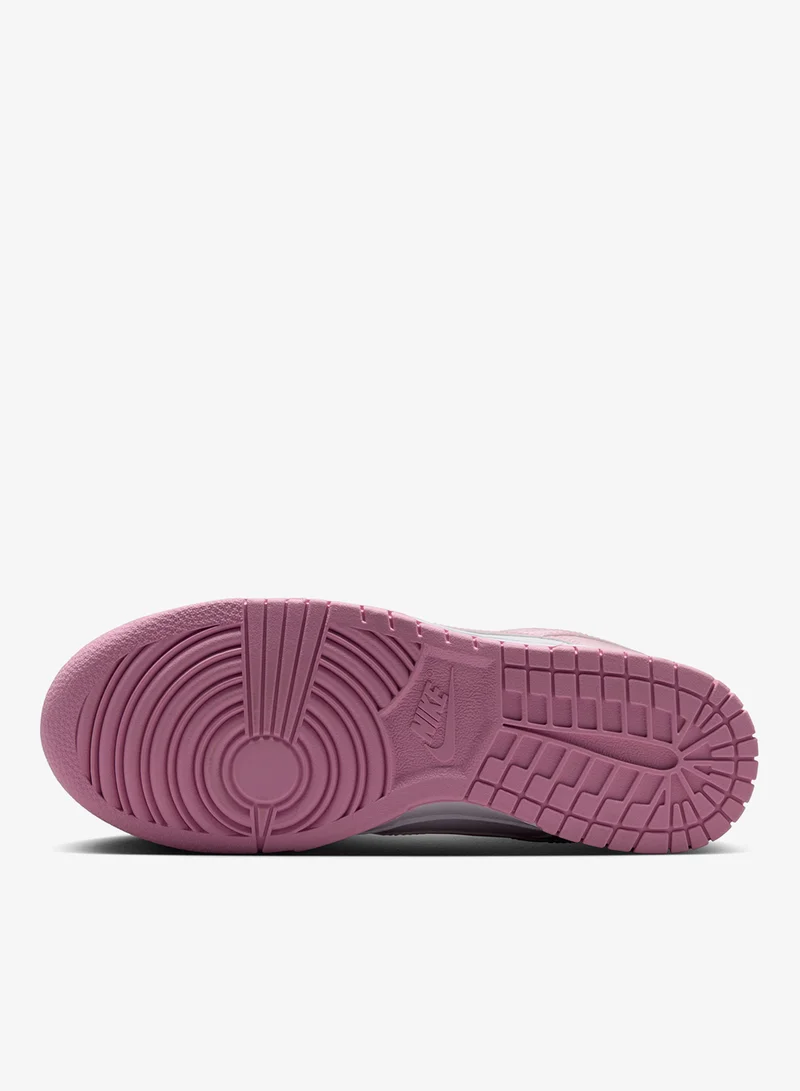 Nike WHITE/PINK RISE-WHITE-MTLC SILVER Dunk Low Se Street1 for Women | Best Price UAE