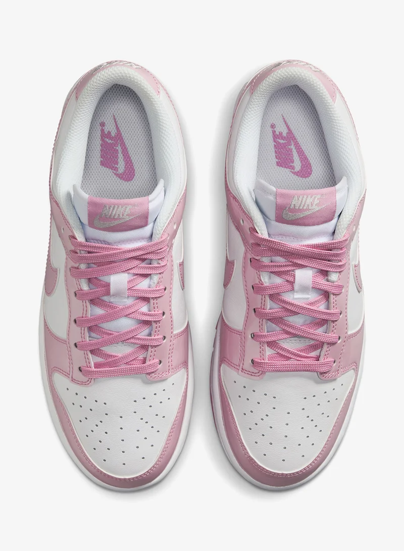 Nike WHITE/PINK RISE-WHITE-MTLC SILVER Dunk Low Se Street1 for Women | Best Price UAE