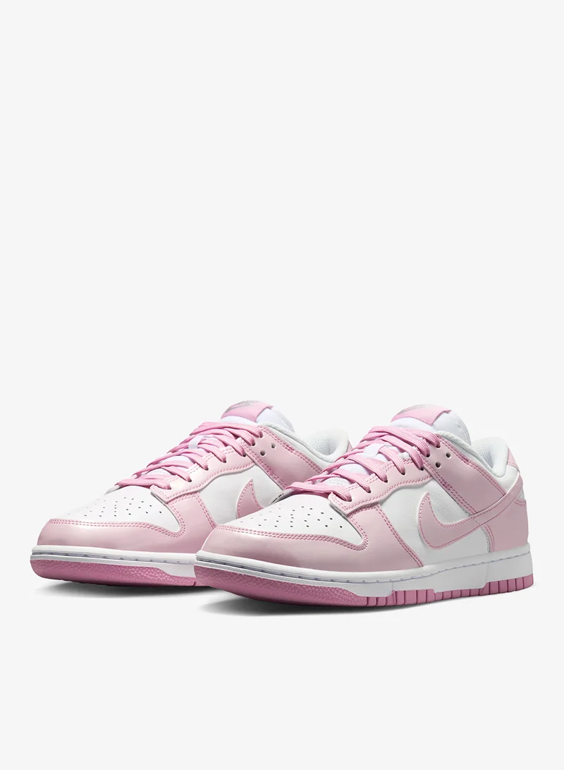 Nike WHITE/PINK RISE-WHITE-MTLC SILVER Dunk Low Se Street1 for Women | Best Price UAE