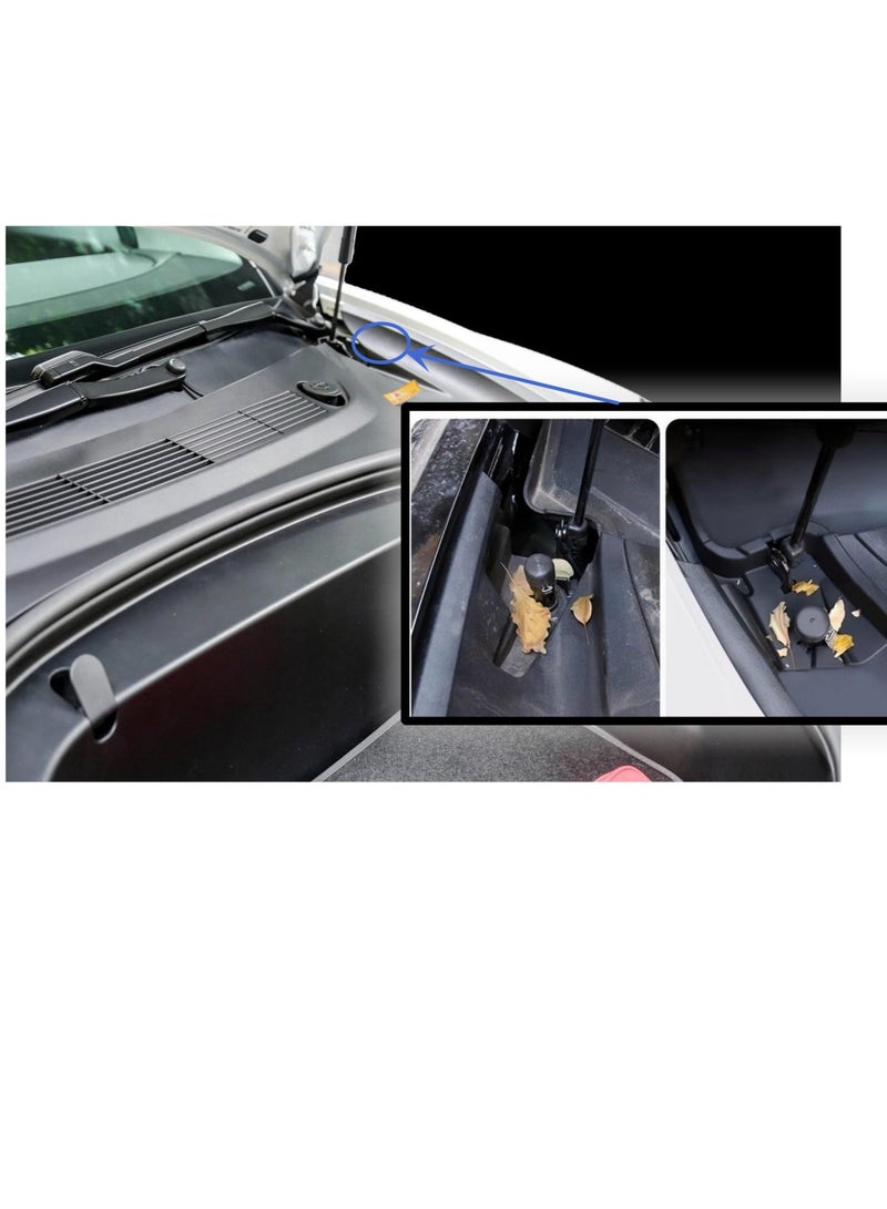 Generic 2 PCS Front Trunk Cabin Anti-Blocking Cover for Tesla Model 3, Preventer Cover for Front Spare Compartment, Premium TPE Material, Protective Cover Interior Modification Accessories  - Image 5