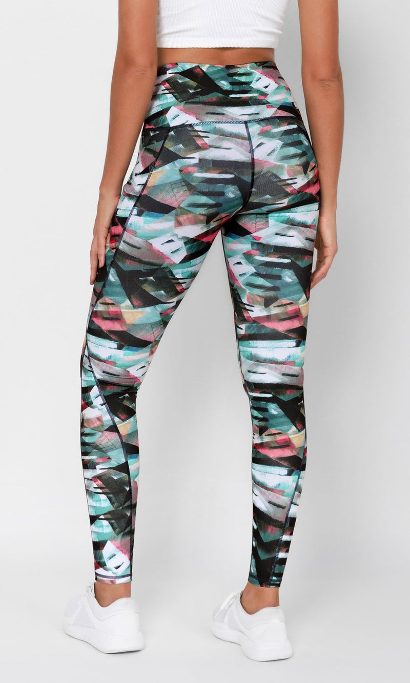 ODODOS Women's High Waisted Full Length Yoga Leggings with Pockets, 28" Inseam Tummy Control Non See Through Workout Athletic Running Yoga Pants, FineArtWine, Large - Image 2