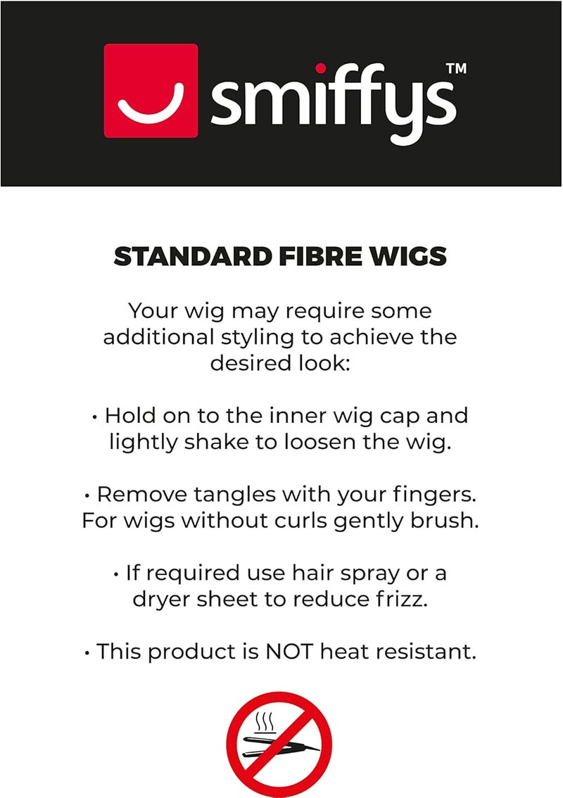 Smiffys باروكة أفرو نسائية من سميثيز من الستينات - Image 4