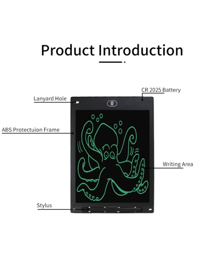 EONLINE 8.5 Inch LCD Writing Tablet Monochrome Screen Drawing Board for Kids - Image 2