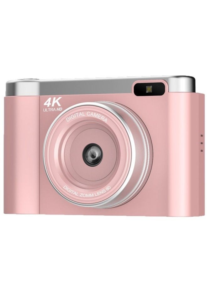 Generic 4K Digital Camera Card CCD Camera HD Selfie Beauty Student Flip Screen Camera-Body Color:8gb Memory Card  - Image 5