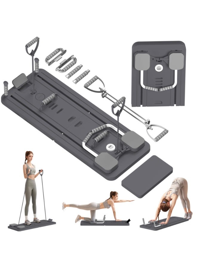 SUPER 5 Pilates Board, Multifunctional Abdominal Board, Ab Core Trainer, Ab Trainer Machine, Ab Board, Exercise Board, Abs Workout Equipment, Core Workout Equipment - Grey - Image 1