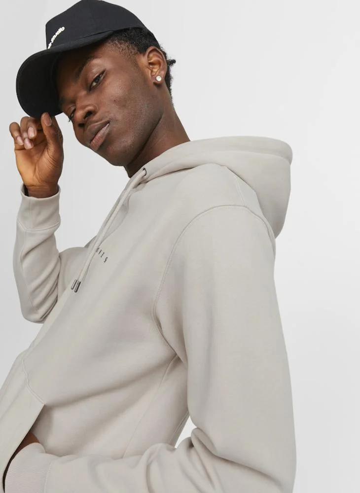 JACK & JONES  Logo Graphic Pullover Hoodie for Men | Best Price UAE