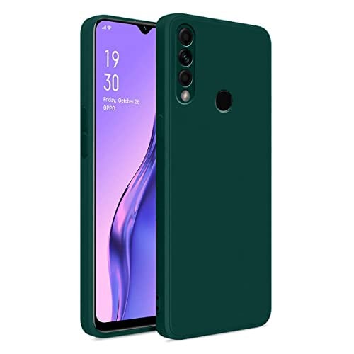 LIRAMARK Silicone Soft Back Cover Case for Oppo A31 / Oppo A8 (Silicone Green) - Image 1