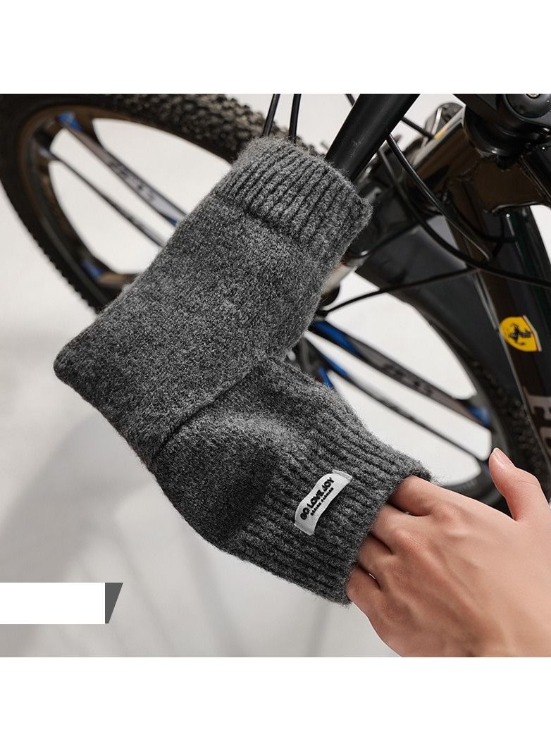 Golovejoy Women's Warm Plush Windproof And Cold Proof Lovely Gloves