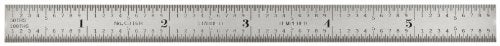 Starrett Full Flexible Steel Rule with Satin Chrome Finish, Quick Reading, and Inch Graduation - 16R Graduation, 6" Length, 1/64" Thickness - C316R-6 - Image 4