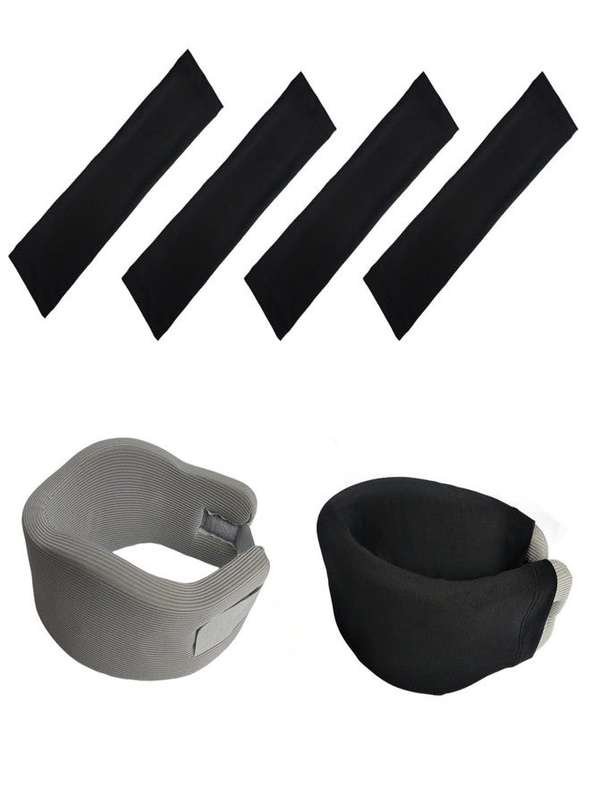 nsgglecher 4 Pack Cervical Collar Dust Sleeve, Soft & Elastic Neck Brace Covers, Universal Commercial/Sleeping Neck Brace Protective Cover, Breathable, Comfortable, Sweat-Absorbent and Dust-Proof - Image 1