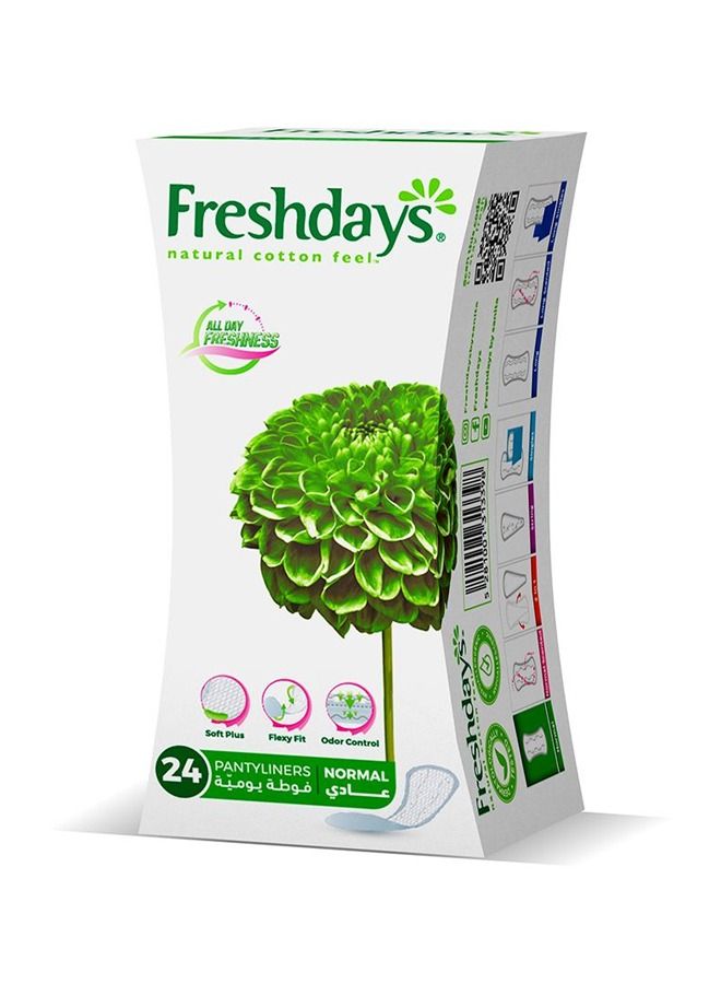 Freshdays All Day Freshness Panty Liners - Normal 24 Pads - Image 2