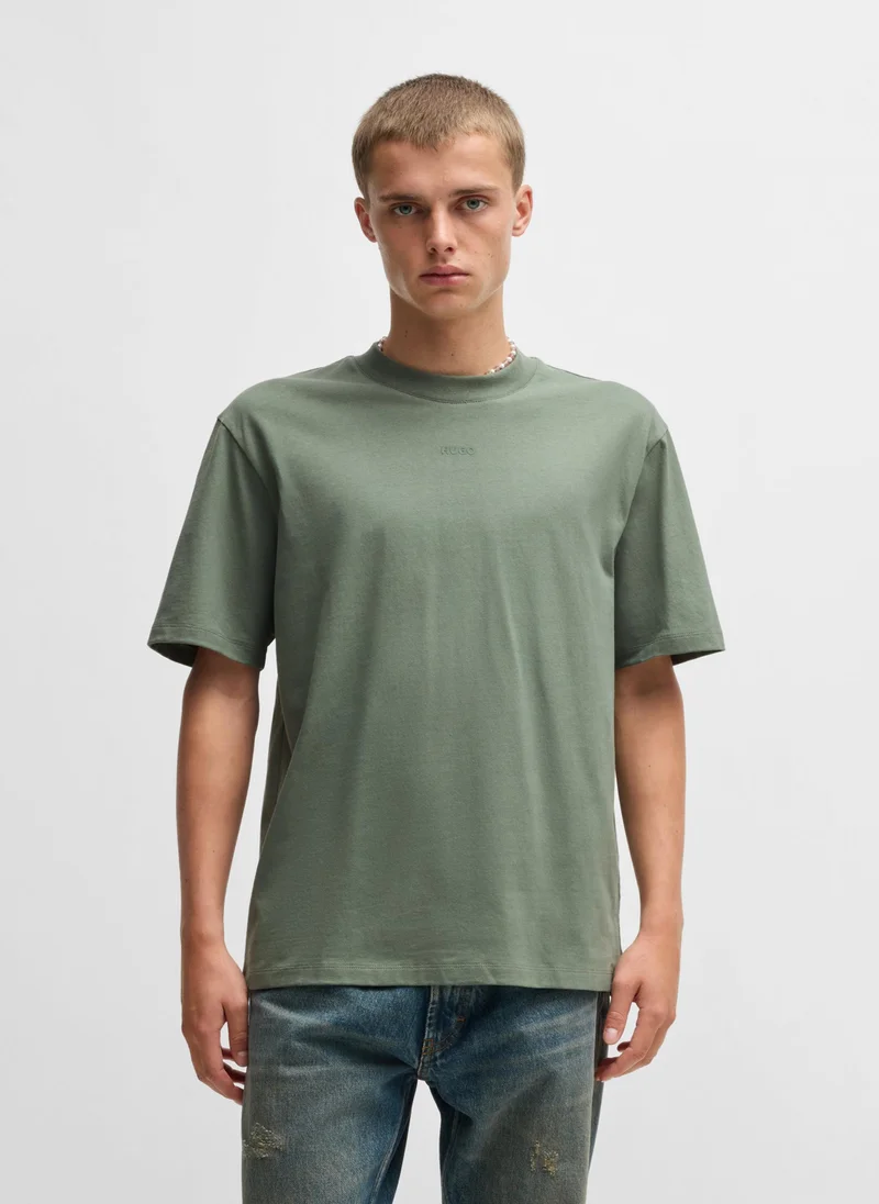 هوجو Relaxed-fit T-shirt in cotton with logo print