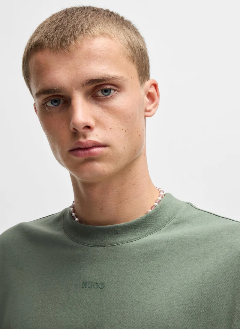 HUGO Relaxed-fit T-shirt in cotton with logo print
