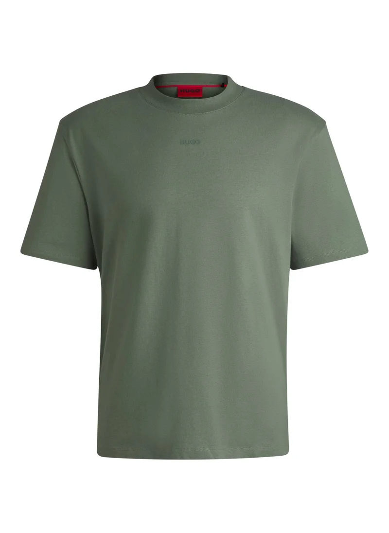 HUGO Relaxed-fit T-shirt in cotton with logo print