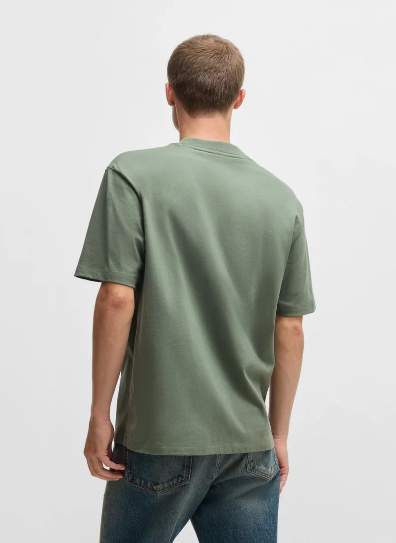 HUGO Relaxed-fit T-shirt in cotton with logo print