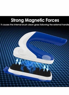 SYOSI Magnetic Glass Cleaner, Magnetic Aquarium Algae Scrapers Fish Tank Cleaner, Strong Magnet Scratch-Free Glass Cleaner Floating Aquatic Clean Brush with Easy Use Solid Handle (Medium)  - Image 3