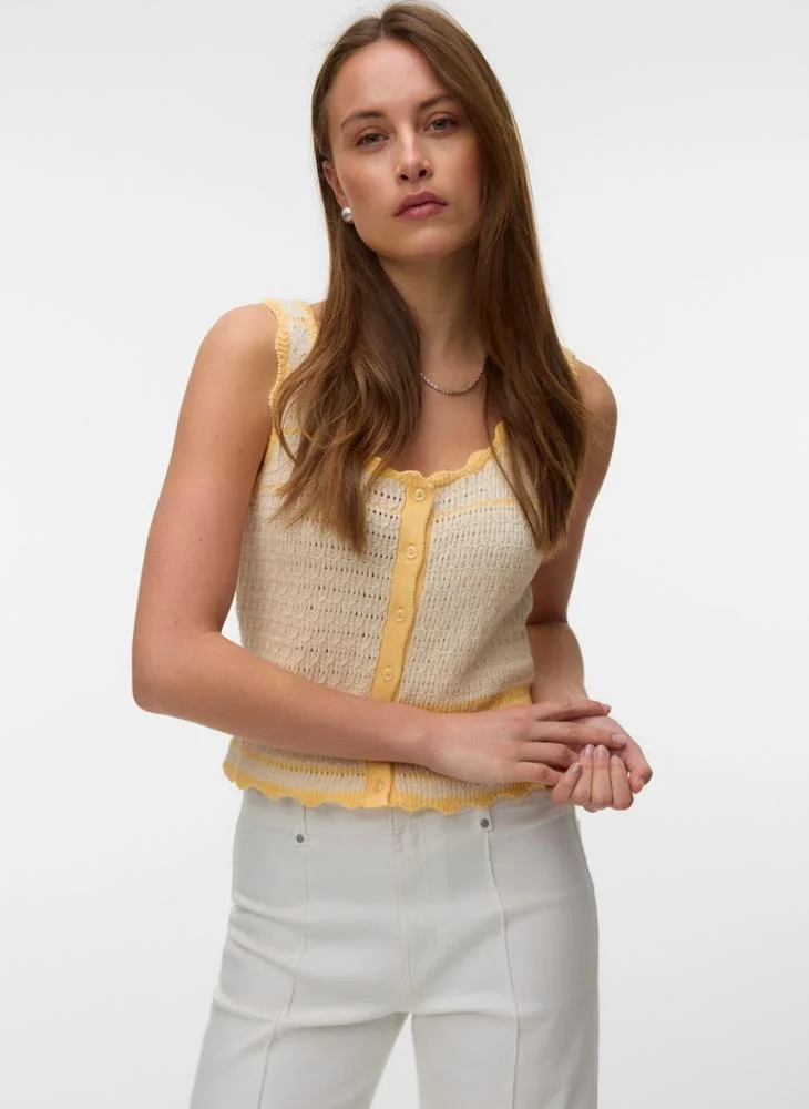 Vero Moda Casual Sleeveless U Neck Sweater