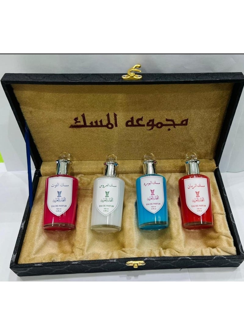 معرض العطور مجموعة المسك الرمان و بودر و العروس و التوت 100مل  - Image 1