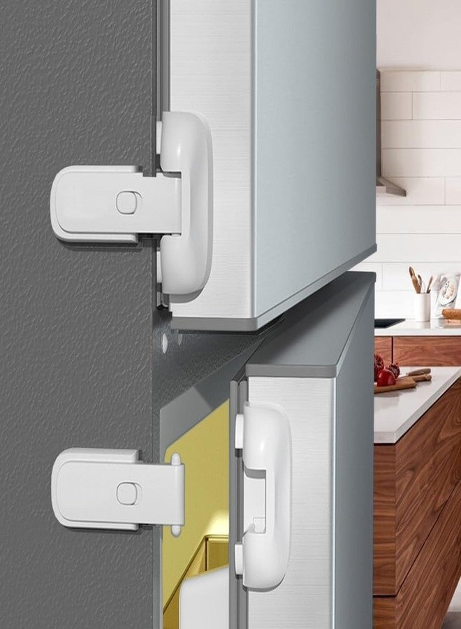 Aakarit Fridge Lock for Kids - Childproof Refrigerator Door Safety Latch, Easy Install Plastic Safety Lock - Prevents Unsupervised Access - Image 1