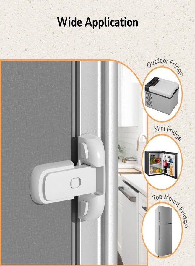 Aakarit Fridge Lock for Kids - Childproof Refrigerator Door Safety Latch, Easy Install Plastic Safety Lock - Prevents Unsupervised Access - Image 4