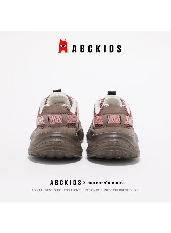 Abc Kids Children's Sports Shoes Autumn Winter Boys Girls Outdoor Mesh Running Shoes 3528 Acorn Brown Size 35 - Image 5