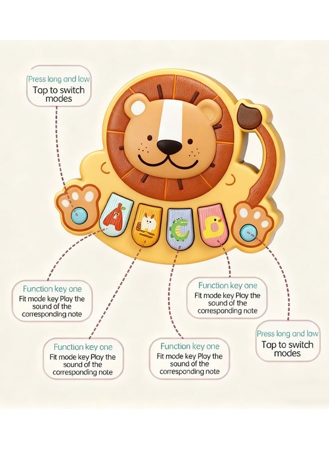 ريكون ليكو مشاية أطفال، مشاية دفع متعددة الوظائف، مشاية أطفال مضادة للانقلاب، لعبة لوحة ألعاب متعددة الوظائف، مركز أنشطة للأطفال، لعبة تعلم الموسيقى للأطفال، هدية للعطلات، مناسبة للأولاد والبنات (رمادي) - Image 4