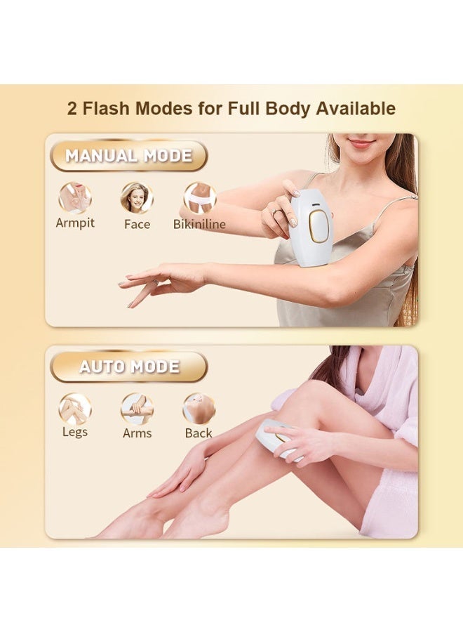 Hair Removal Handset for Women & Men – Permanent Painless Laser Epilator – At-Home Hair Remover for Face, Legs, Arms & Underarms – Professional Light-Based Hair Reduction Device - Image 5