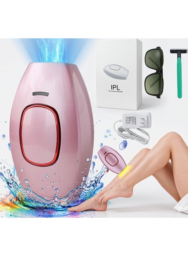 Hair Removal Handset for Women & Men – Permanent Painless Laser Epilator – At-Home Hair Remover for Face, Legs, Arms & Underarms – Professional Light-Based Hair Reduction Device - Image 1