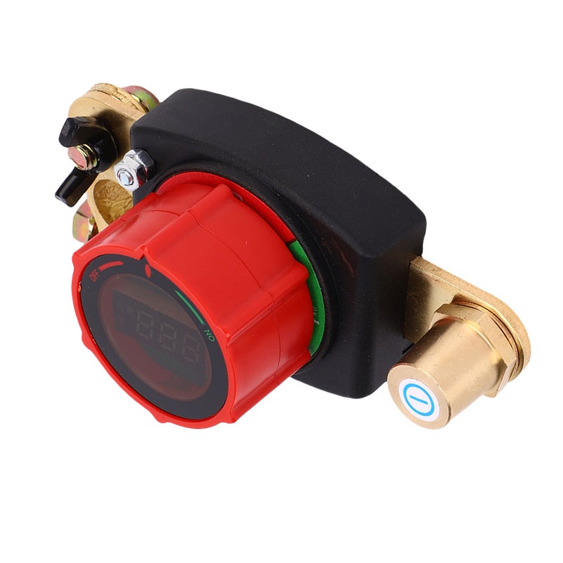 Top Post Battery Disconnect Switch with Voltmeter Master Isolator On Off Kill Power Cut Shut Rotatable for Marine Boat RV Car Truck Trailer - Image 5