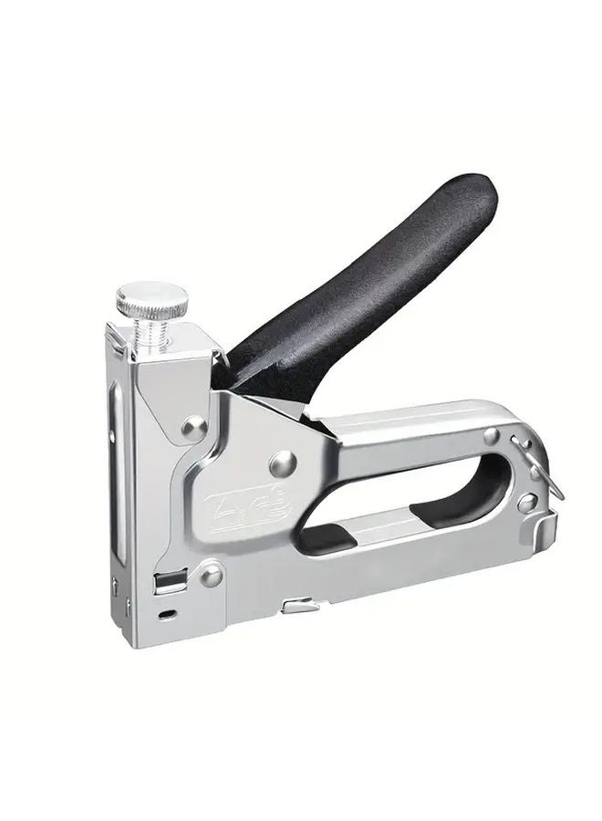 Black Manual Nail Gun Stapler Tool With Specialized Wire Slot For U Shaped Staples - Image 1