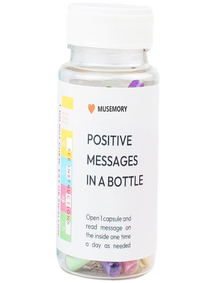 Musemory 50 Positive Messages in Bottle,Anxiety Relief Items, Stress Relief, Self Care Kit for Mediation,Positive Affirmation Gifts for Women, Self Care Kit for Mediation, Unique Health and Wellness Gifts - Image 1