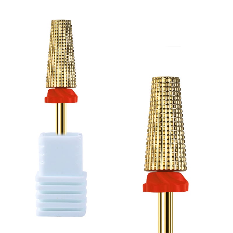 5-In-1 Nail Drill Bit Green Tungsten Steel Quick Gel Polish Removal Nail Grinding Head - Efficient Manicure Pedicure Tool for Professional Nail Art & At-Home Nail Care - Image 5