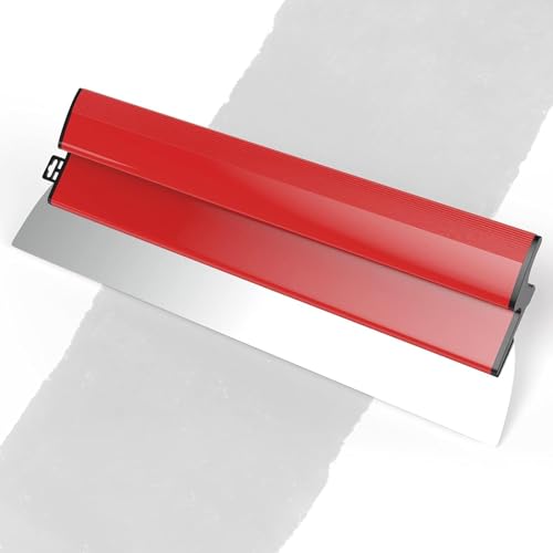24Inch Drywall Skimming Blade Smooth Finish Precision 05mm European Stainless Steel Blade Replaceable Ergonomic Comfort Grip Drywall Skimming Blade Tool for DrywallWallboardPlasterboard