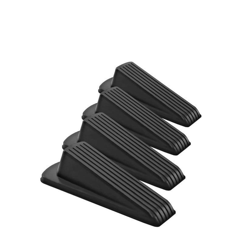 Zikra Door Stopper Set Pack of 4 Large Door Stopper Wedge Multi Surface Design to Sliding or Marking Floors Blocker for Hotel Home or Office - Image 1