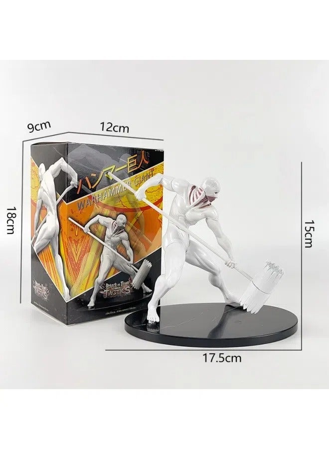 general Attack Titan Warhammer Titan 18 cm Animated Action Figure-Collection PVC Model, Adult Comic Sculpture Gift - Image 3