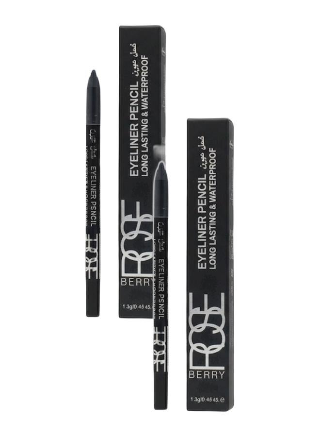 ROSE BERRY Eyeliner Pencil (BLACK),& WATERPROOF Long Lasting Bundle - Image 1