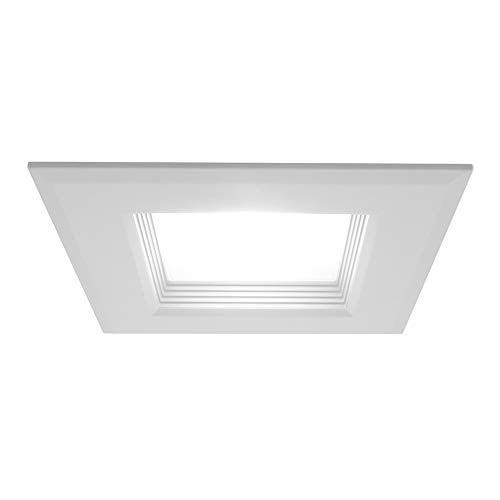 NICOR Lighting 6 inch White Square LED Recessed Downlight in 4000K (DQR6-10-120-4K-WH-BF) - Image 3