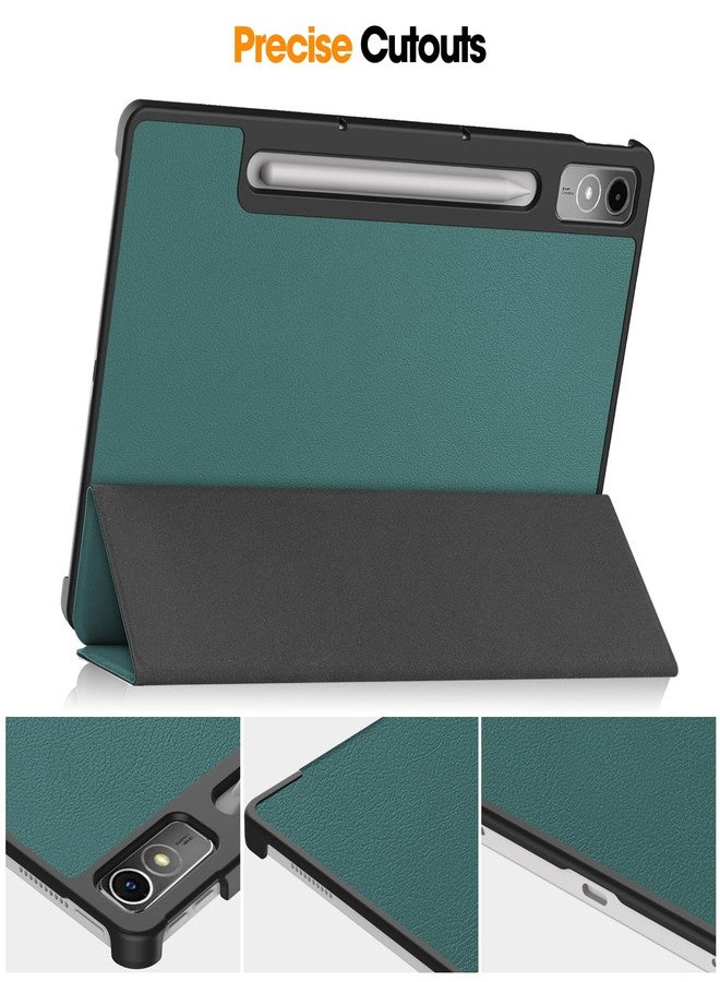 Gylint جراب Gylint لجهاز Lenovo Tab P12 Pro (الجيل الثاني) 12.7 بوصة 2024، جراب قابل للطي فائق النحافة من الجلد الصناعي الذكي مع حامل لجهاز Lenovo Tab P12 Pro (الجيل الثاني) / P12 / Xiaomi Pad Pro 12.7 بوصة، أخضر - Image 5
